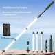 Ultralight Foldable LED Hiking Pole – 3 Modular Lengths, Shock-Absorbing, USB-C Rechargeable