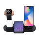 5-in-1 Wireless Charging Station – Fast Charge, for iPhone/Android, Desk Stand, Black/White