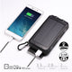 Outdoor Solar Power Bank with Compass – 10000mAh, Dual Light, Rugged, for Camping & Emergencies