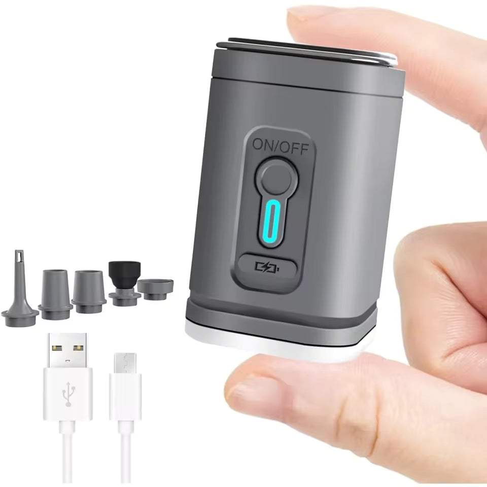 2-in-1 Mini Air Pump & Camping Light – USB-C, Inflate/Deflate