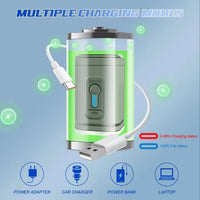 2-in-1 Mini Air Pump & Camping Light – USB-C, Inflate/Deflate