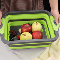 BBQ Prep Tub 3-in-1 – Collapsible, with Cutting Board & Colander