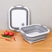 BBQ Prep Tub 3-in-1 – Collapsible, with Cutting Board & Colander