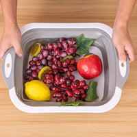BBQ Prep Tub 3-in-1 – Collapsible, with Cutting Board & Colander