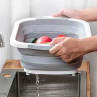 BBQ Prep Tub 3-in-1 – Collapsible, with Cutting Board & Colander