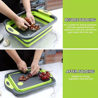 BBQ Prep Tub 3-in-1 – Collapsible, with Cutting Board & Colander