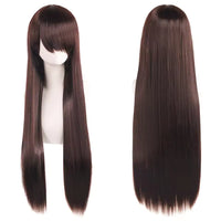 Cosplay Wig Women – Long Straight 80cm, Heat-Resistant, with Bangs, Daily Wear