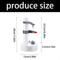 Automatic Electric Fruit Peeler – Stainless Steel Blade