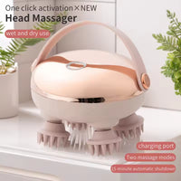 Cordless Hair Scalp Massager – 80 Nodes, Red Light