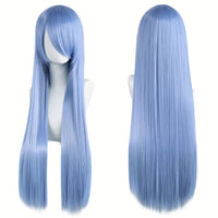 Cosplay Wig Women – Long Straight 80cm, Heat-Resistant, with Bangs, Daily Wear