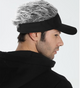 Men's Fashion Visor with Fake Hair – Spiked Wig Cap, UV Protection, Adjustable