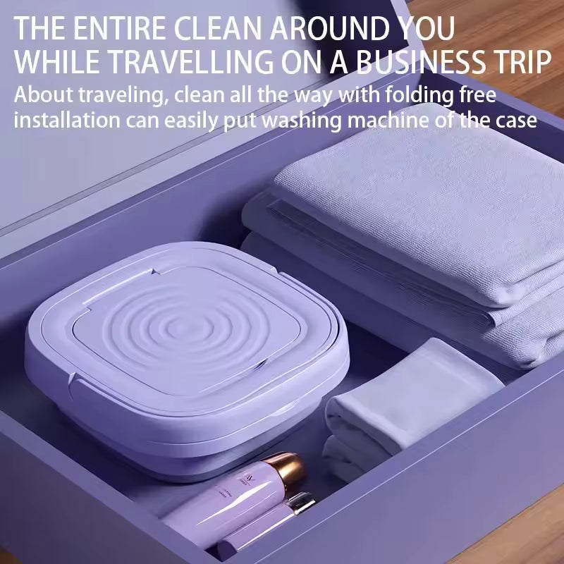 Foldable Travel Washing Machine – 10L, Compact & Quiet