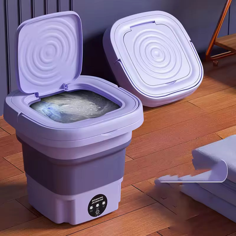 Foldable Travel Washing Machine – 10L, Compact & Quiet