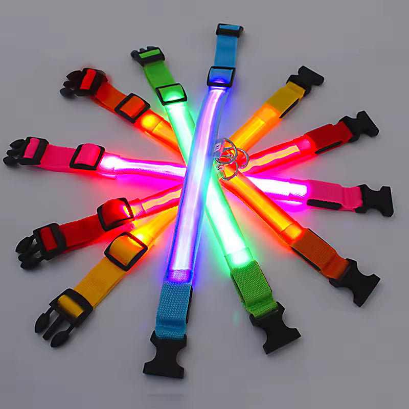 USB Rechargeable LED Dog Collar – Waterproof, High Visibility