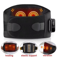 Cordless Lower Back Massager with Heat – Portable & Rechargeable