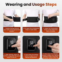 Cordless Lower Back Massager with Heat – Portable & Rechargeable