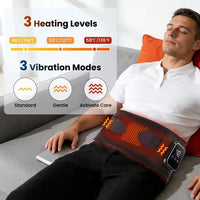 Cordless Lower Back Massager with Heat – Portable & Rechargeable