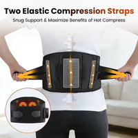 Cordless Lower Back Massager with Heat – Portable & Rechargeable