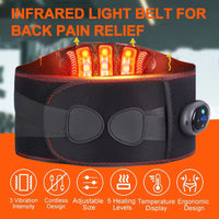 Cordless Lower Back Massager with Heat – Portable & Rechargeable