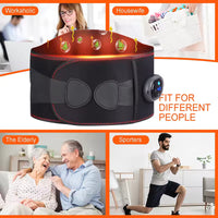 Cordless Lower Back Massager with Heat – Portable & Rechargeable