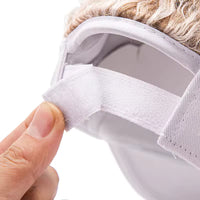 Men's Fashion Visor with Fake Hair – Spiked Wig Cap, UV Protection, Adjustable