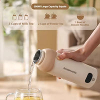 Fast-Charge USB Travel Kettle – 12oz, Temp Control, Leak-Proof