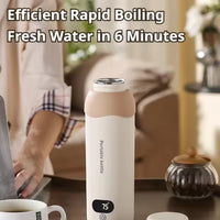 Fast-Charge USB Travel Kettle – 12oz, Temp Control, Leak-Proof