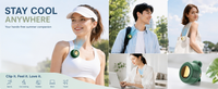 Whirlwind Clip-on Fan – Bladeless, 360° Rotation, 3 Speeds, USB-C, for Hiking/Commuting/Office