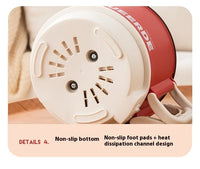 Foldable Electric Cooking Pot 1.5L – Non-Stick, 450W, One/Twi-Layer, Travel/Dorm/Home
