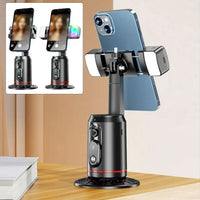 AI Phone Gimbal with Auto-Tracking – 360° Rotation, Gesture Control, No App, for Live Streams & Selfies