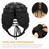 Adjustable Goalkeeper Helmet Sports Football Soccer Rugby Goalie Helmet Head Guard