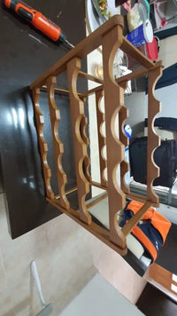 Eco-Friendly Bamboo Wine Rack – Stackable, 2/3/4-Tier, 6-16 Bottle Capacity, Warm Wood Finish