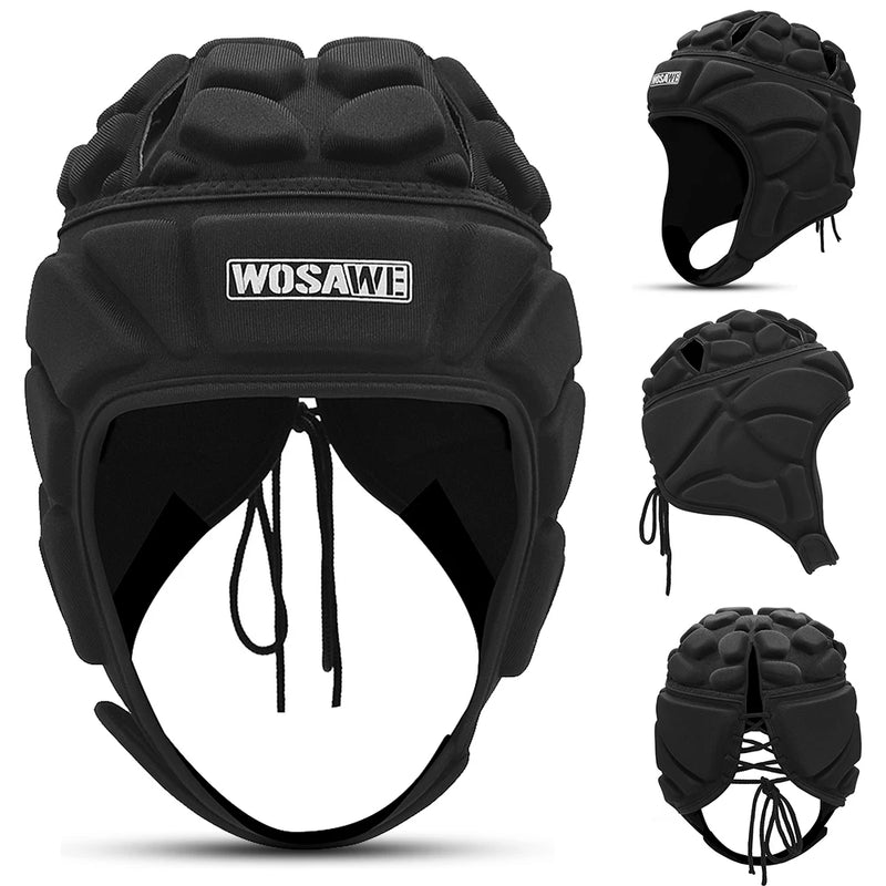 Adjustable Goalkeeper Helmet Sports Football Soccer Rugby Goalie Helmet Head Guard