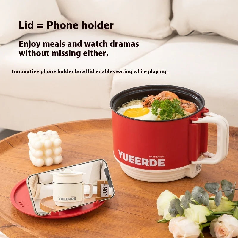 Foldable Electric Cooking Pot 1.5L – Non-Stick, 450W, One/Twi-Layer, Travel/Dorm/Home