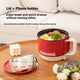 Foldable Electric Cooking Pot 1.5L – Non-Stick, 450W, One/Twi-Layer, Travel/Dorm/Home