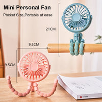3-Speed Baby Stroller Fan – Clip & Bladeless