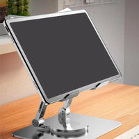 360° Rotatable Laptop Stand – Foldable, Ergonomic, Height Adjustable, Aluminum Alloy, Heat Dissipation