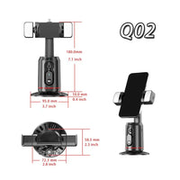 AI Phone Gimbal with Auto-Tracking – 360° Rotation, Gesture Control, No App, for Live Streams & Selfies
