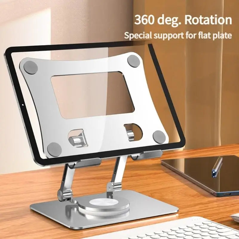 360° Rotatable Laptop Stand – Foldable, Ergonomic, Height Adjustable, Aluminum Alloy, Heat Dissipation