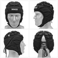 Adjustable Goalkeeper Helmet Sports Football Soccer Rugby Goalie Helmet Head Guard