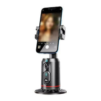 AI Phone Gimbal with Auto-Tracking – 360° Rotation, Gesture Control, No App, for Live Streams & Selfies