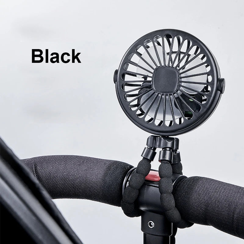 3-Speed Baby Stroller Fan – Clip & Bladeless