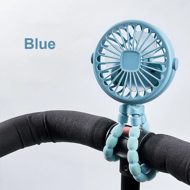 3-Speed Baby Stroller Fan – Clip & Bladeless