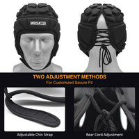 Adjustable Goalkeeper Helmet Sports Football Soccer Rugby Goalie Helmet Head Guard