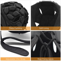 Adjustable Goalkeeper Helmet Sports Football Soccer Rugby Goalie Helmet Head Guard