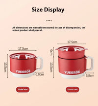 Foldable Electric Cooking Pot 1.5L – Non-Stick, 450W, One/Twi-Layer, Travel/Dorm/Home