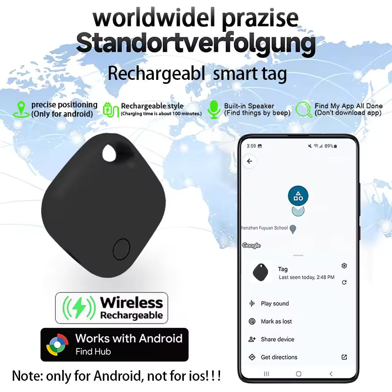 Rechargeable Tracking Tag for Android – Find Hub Compatible