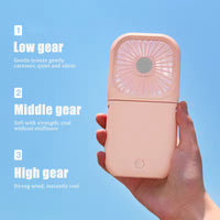 3-in-1 Mini Fan: Power Bank + Phone Holder