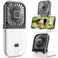 3-in-1 Mini Fan: Power Bank + Phone Holder
