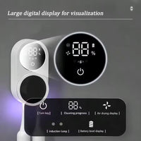 UV Toothbrush Holder with Sanitizer – Heat Drying, Smart Sensor Lid, 60-Day Battery, Wall Mount